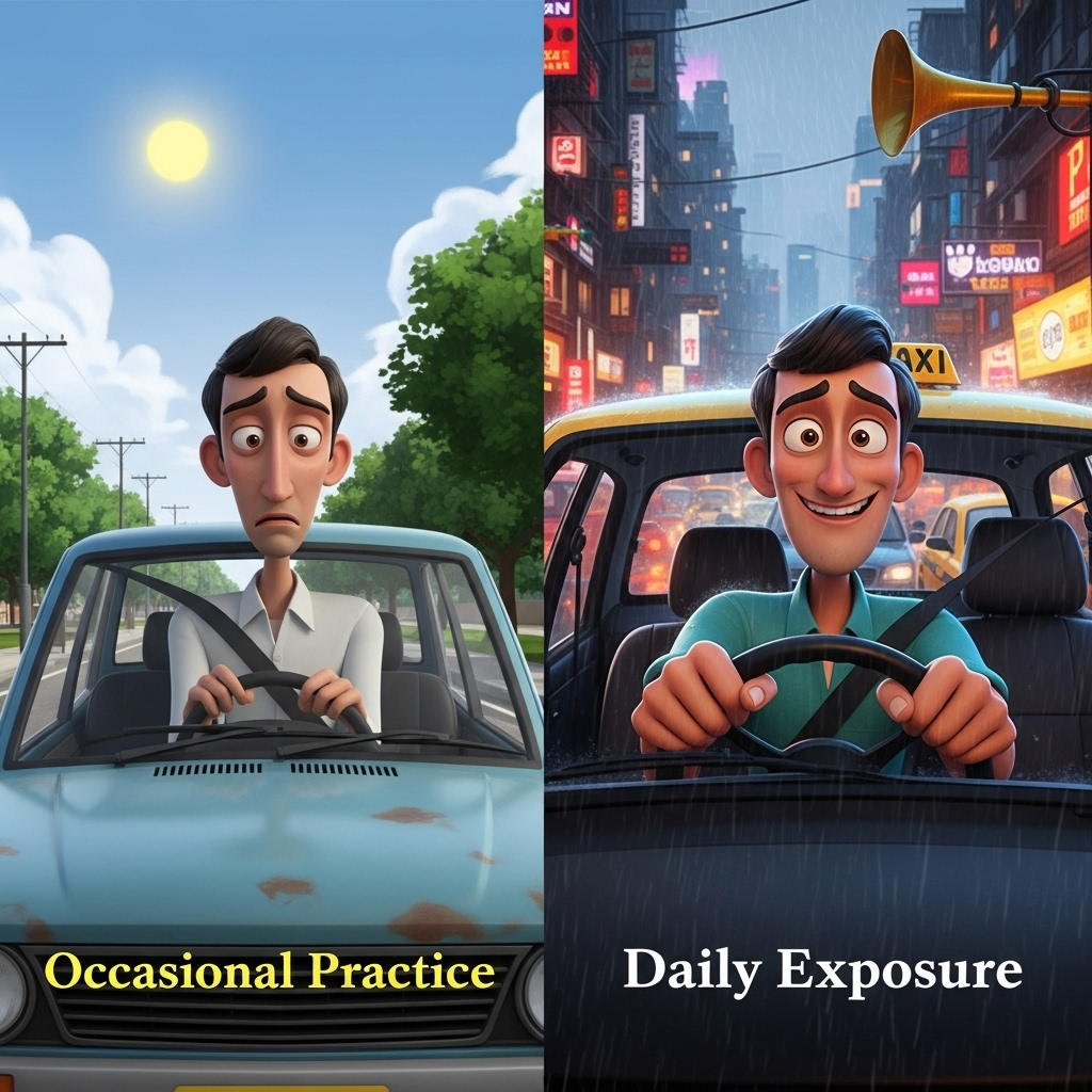 Daily Exposure Improve Skills